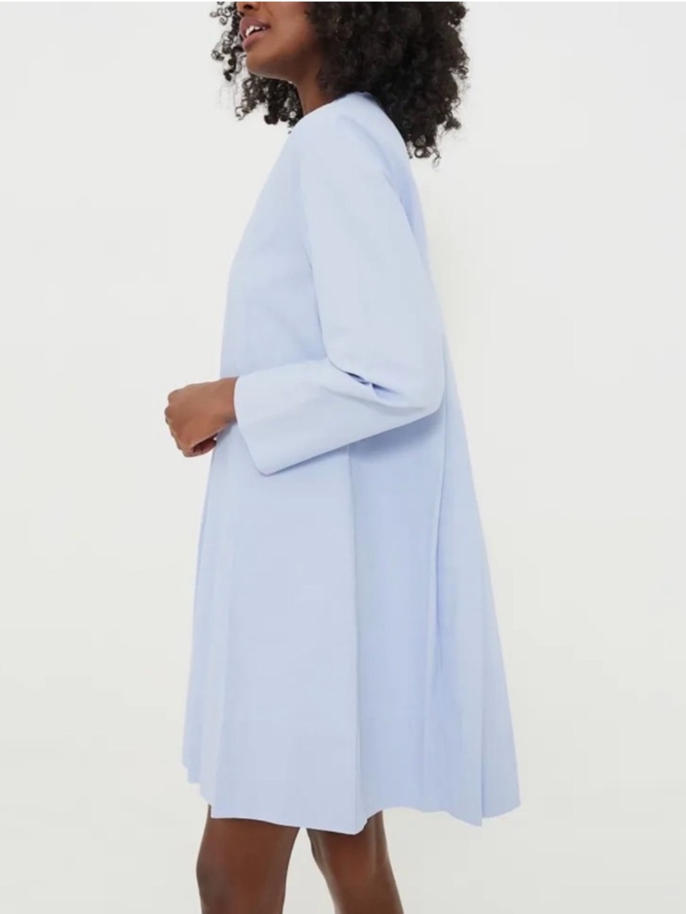 Tuckernuck Dress Luella Mini Pleated in Sky Blue - Picture 3 of 8
